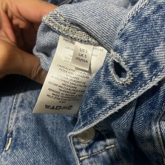 Free People Marci Jumpsuit Denim Overalls High Noon Blue We The Free size small - Picture 10 of 15